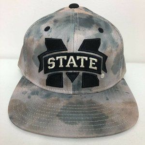 Mississippi State Bulldogs Adidas Fitmax 70 Hat Cap Gray Stretch S M New College